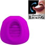 PRETTY LOVE - ESTELLE TONGUE CLITORIS STIMULATOR 12 VIBRAÃÃES ROXO